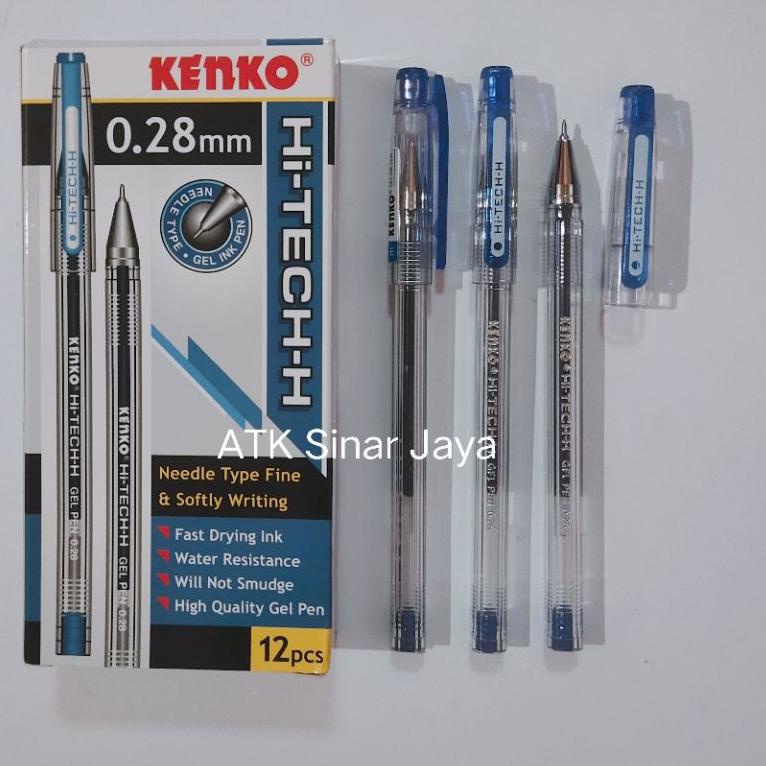 

[W-F3F[✉] Pulpen Kenko Hitech - biru hitam 0,28mm banyak diminati