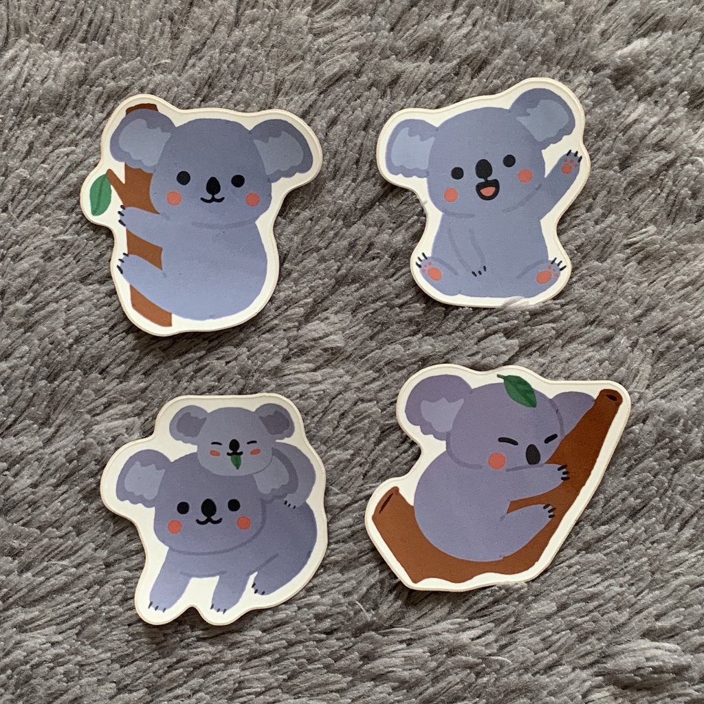

Cozy Koala Life Sticker Pack (4pcs) - Die Cut Vinyl Sticker