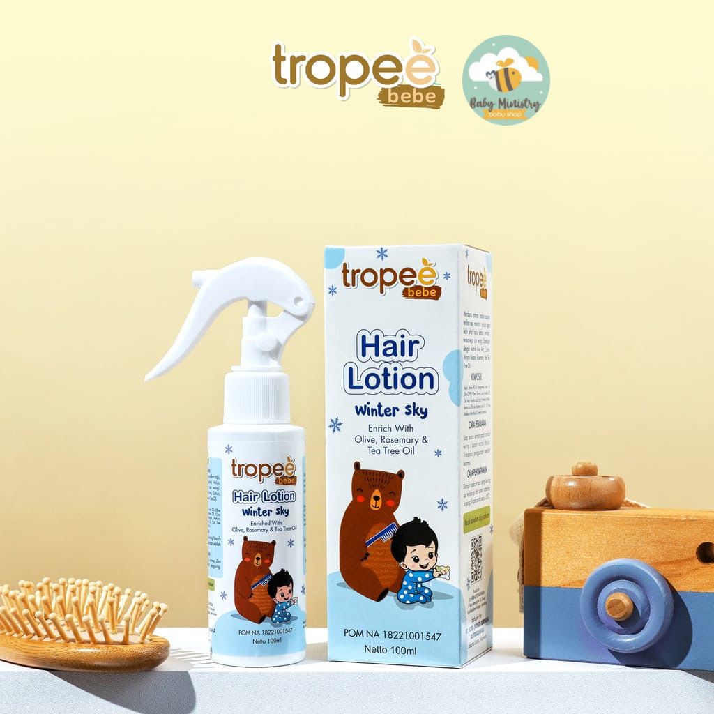 TROPEE BEBE HAIR LOTION WINTER SKY (100 ML) / RAMBUT ANAK BERKILAU / LOTION RAMBUT / PERAWATAN RAMBUT ANAK / TROPEE BEBE