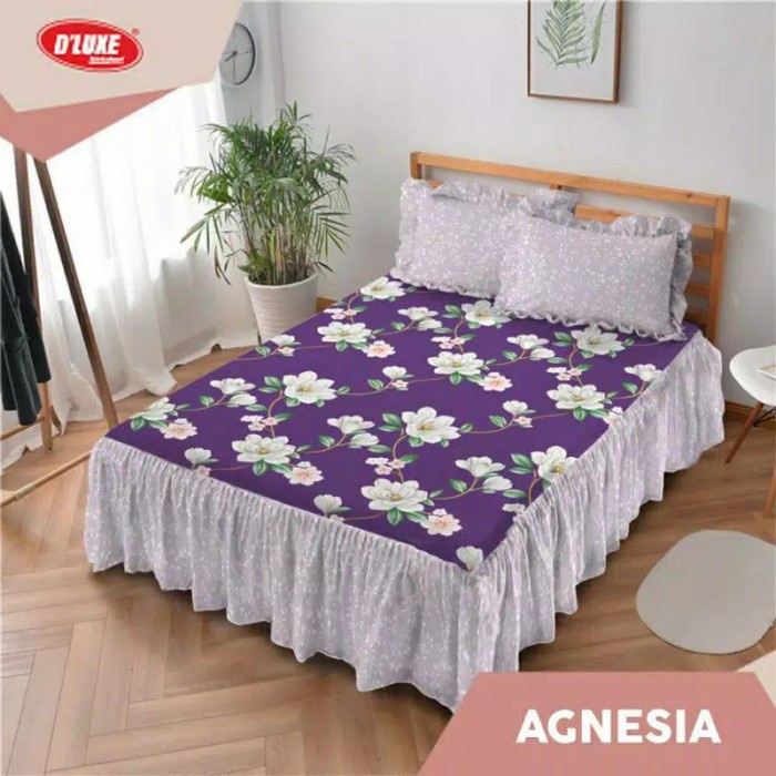 Sprei Rumbai King Kintakun Deluxe Agnesia 180x200 cm - SPREI RUMBAI {Property Off Liliy Grosir Sprei