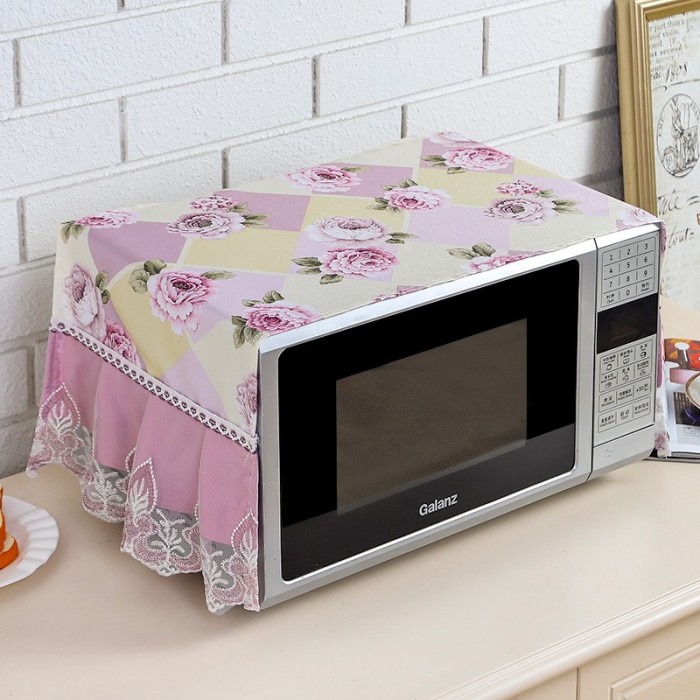 BStore TUTUP MICROWAVE RENDA COVER MICROWAVE OVEN TAPLAK SARUNG MICROWAVE OBRAL