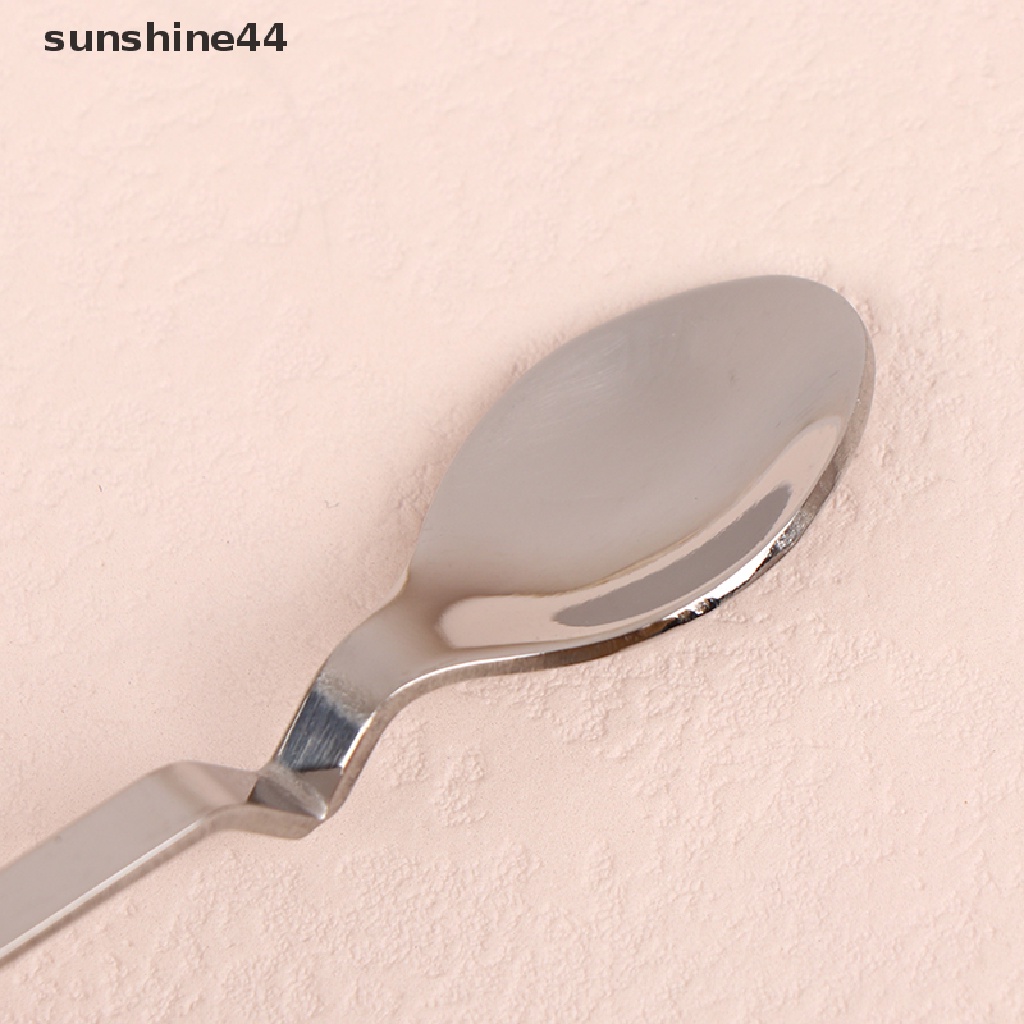 Sunshine Stainless Steel Lovely Cat Gantung Cangkir Kopi Sendok Ice Cream Dessert Scoop.