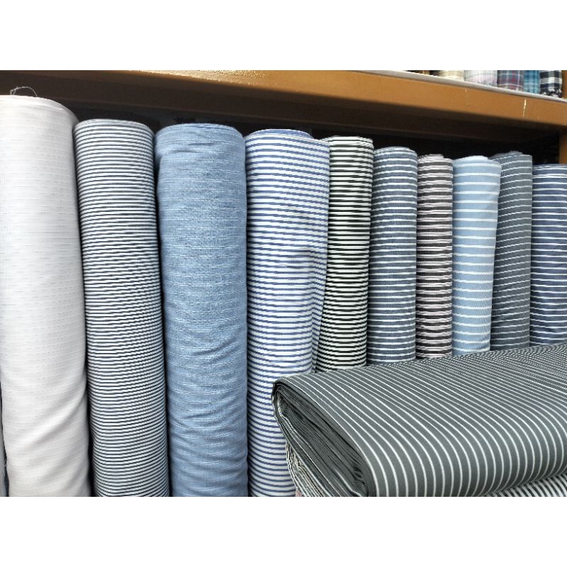 KAIN KATUN MULTI ITALY DOBY SALUR PREMIUM COTTON IMPORT