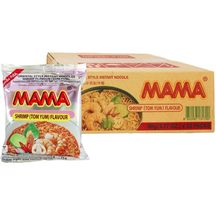 

⭐BISA COD⭐ Mama - Oriental Shrimp Flavour (TOM YUM) Jumbo Pack DUS isi 20 pack