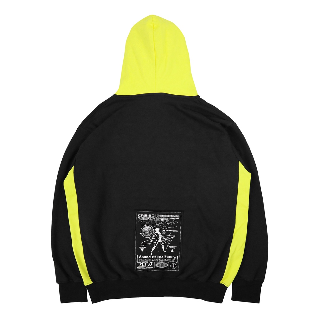 YESZY.MFG Crisis Combine Black Neon Hoodie