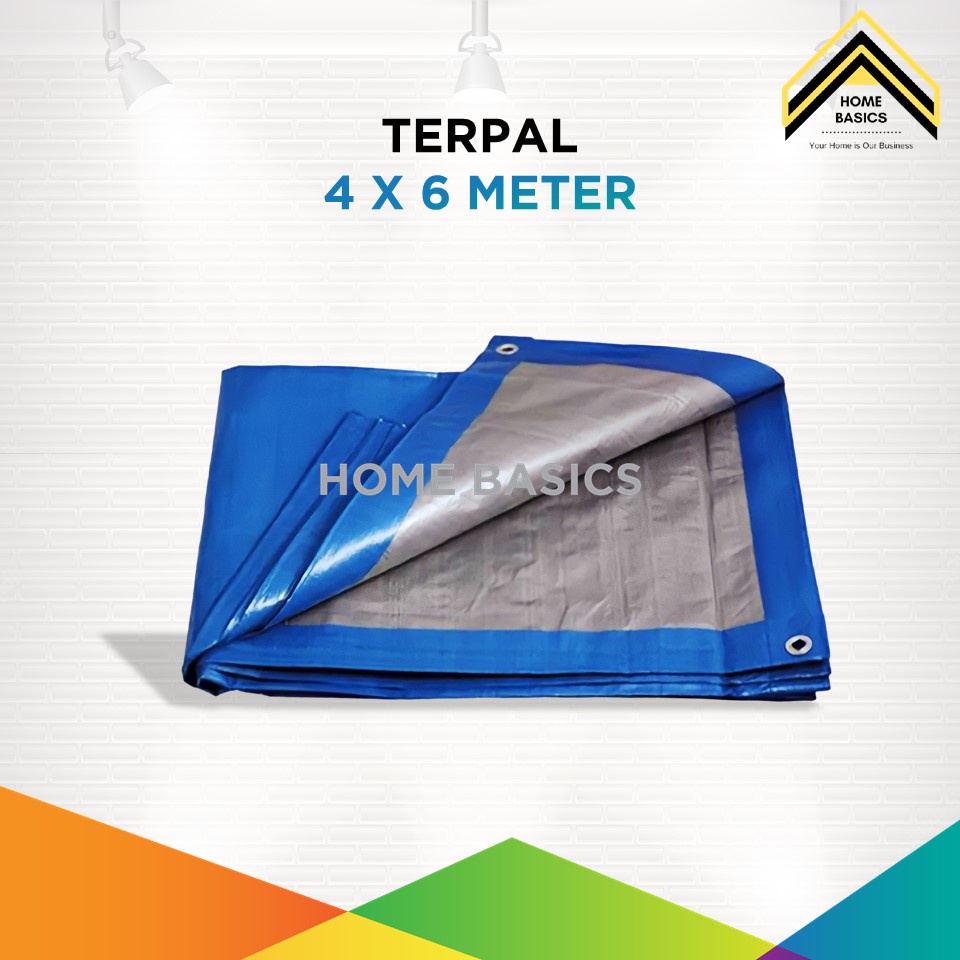 Terpal Plastik 4x6 Meter / Tenda Biru / Terpal Serbaguna
