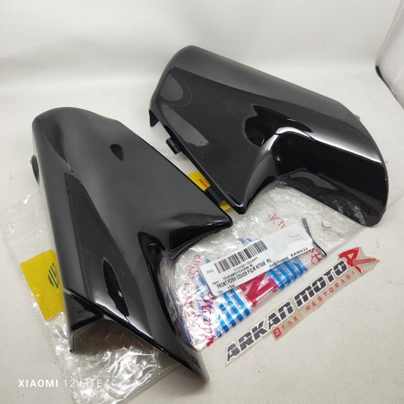 COVER TUTUP SHOCK SPAKBOR DEPAN VEGA F1ZR FIZ R FIZR HITAM NON ORIGINAL MERK WIN