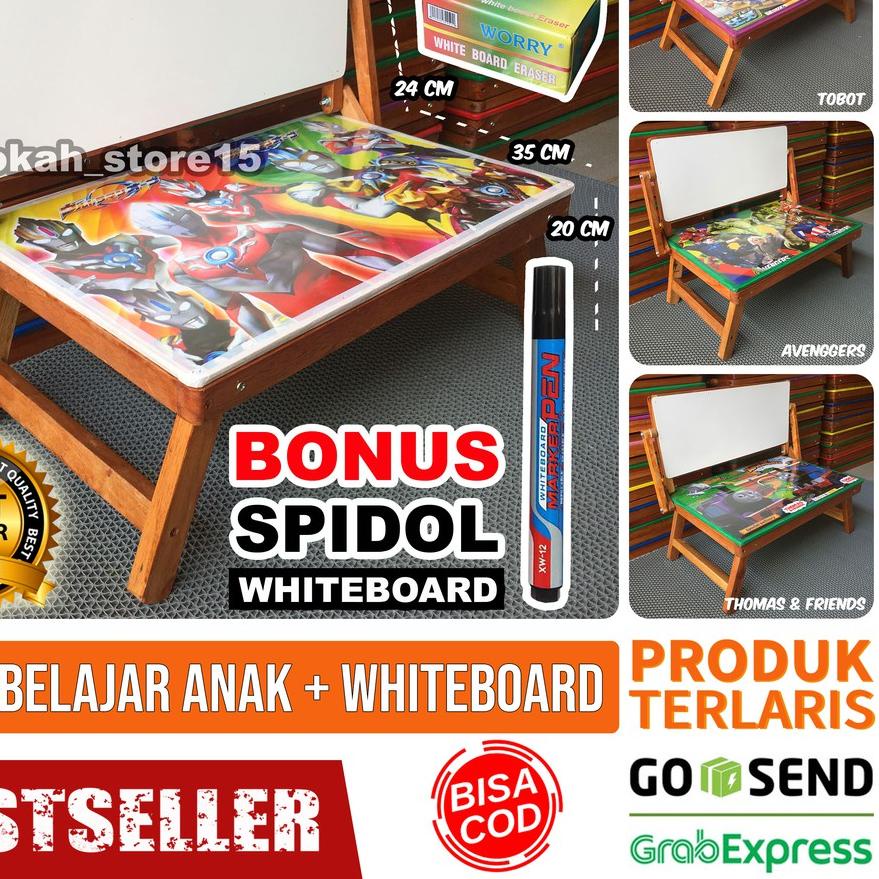 

╔║╗ Meja Belajar Anak - Meja Lipat + Whiteboard + Spidol + Hapusan