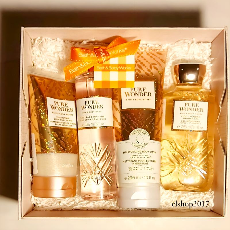 BBW PURE WONDER GIFT SET PAKET BATH &amp; BODY WORKS
