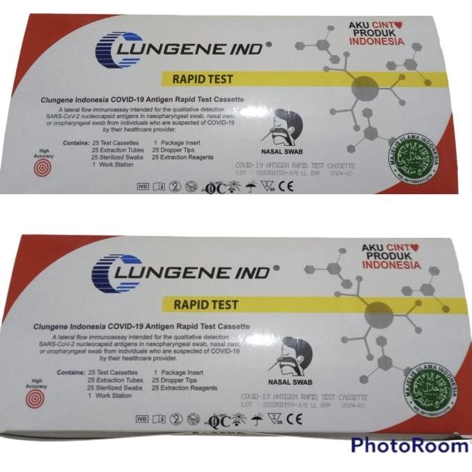 Lungene Merah Antigen Nasal isi 25 pcs Original PT Taishan Indonesia