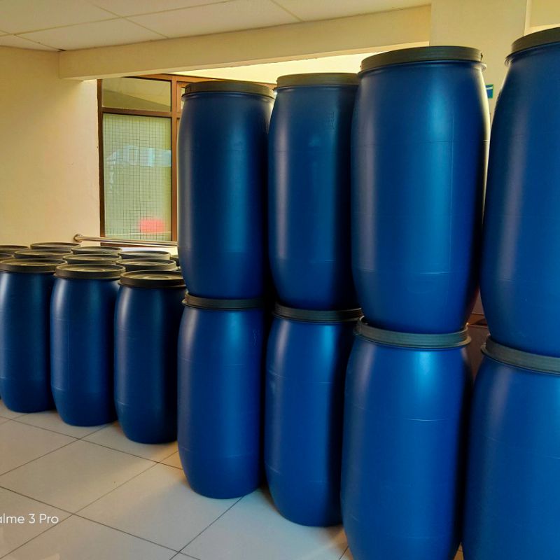 150L tong air + kran.tong biru/cuci tangan/tong wudhu/gentong air/tong sampah