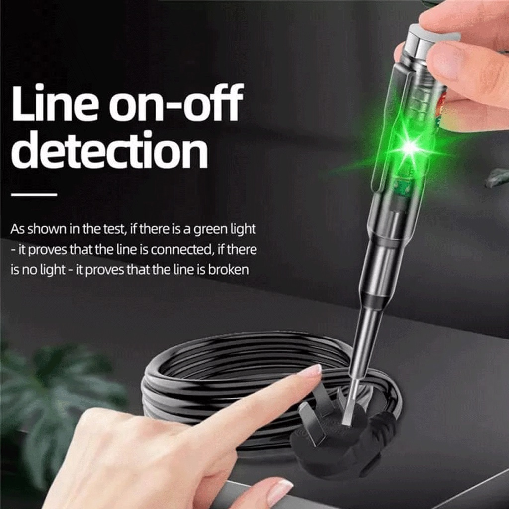 Ezren EZ-B14 Obeng Testpen Mini Lampu Indikator Alarm Test pen