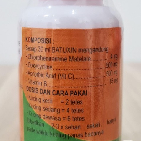 Catydol penurun panas kucing 30ml