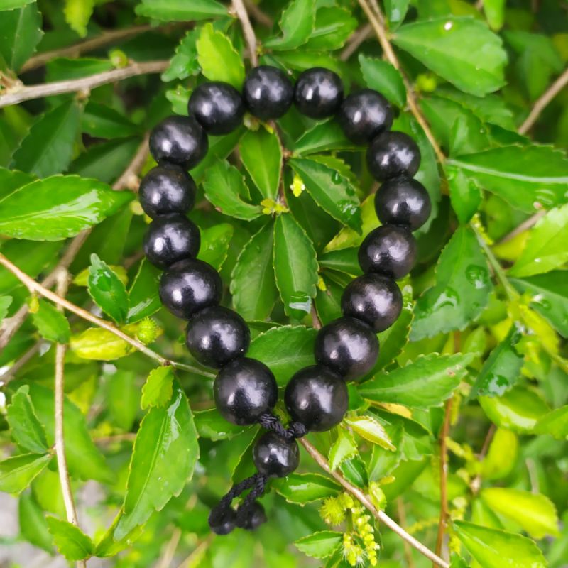 Gelang gaharu oval 10mm asli gaharu