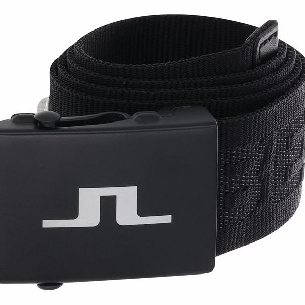 Sabuk Golf Golf Belt Jl. J.Lindeberg Black Canvas Matte Black Buckle Termurah
