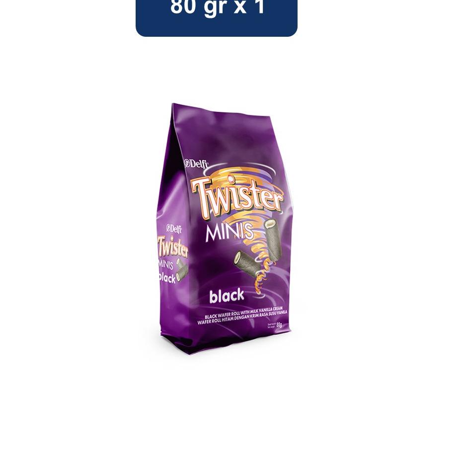 

☛ Delfi Twister Minis Wafer Roll Black Vanilla 80 gr ♚