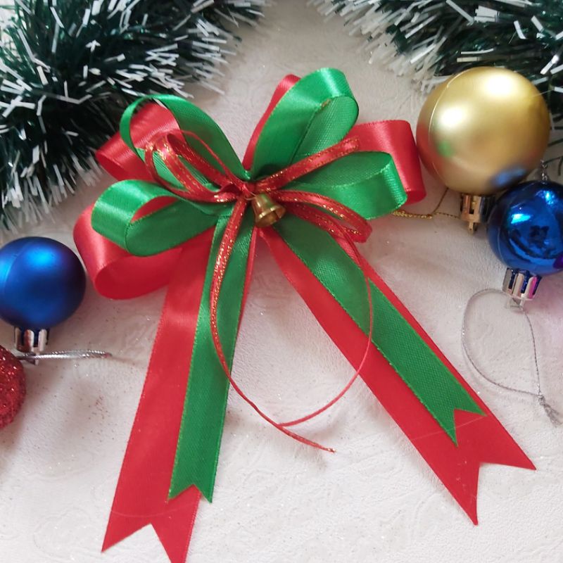 

PITA NATAL MERAH - HIJAU 14 × 12 ( + BELL / LONCENG NATAL )|| PITA HAMPERS || PITA KADO NATAL