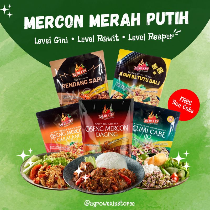 

Oseng Mercon Merah Putih Daging Cakalang Cumi Cabe Ijo Rendang Sapi Ayam Betutu Bali