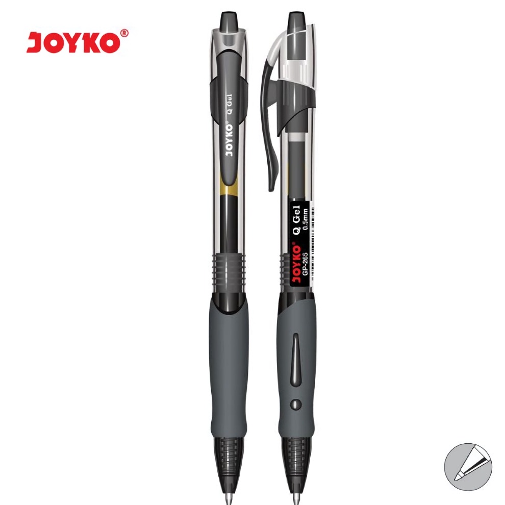 

[1 PC] Pulpen Cair / Gel Pen Anti Macet Tik Tek Joyko GP-265Q Warna Hitam 0,5mm