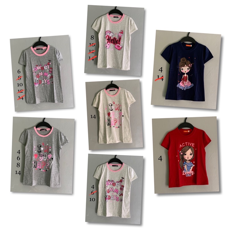 carrots BW studio kaos anak perempuan 4-14 tahun