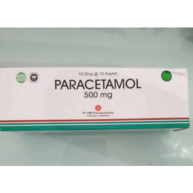 1 BOX PARACETAMOL Kaplet 500mg TLM