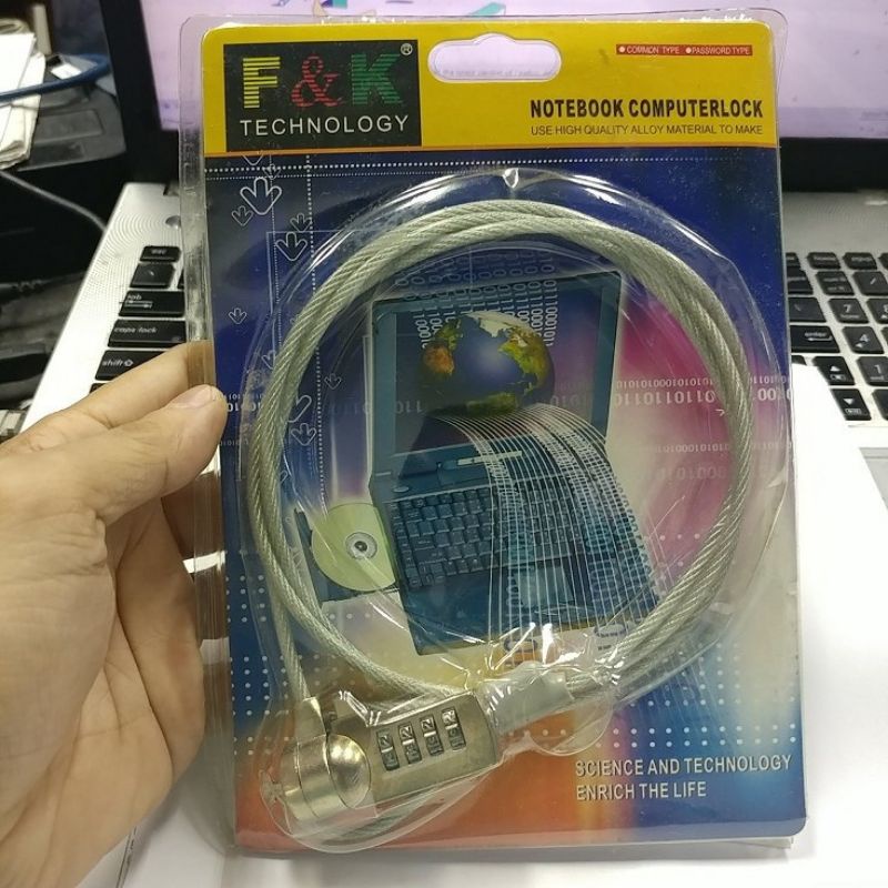 Kunci Pengaman Laptop Notebook Key Lock Numerik