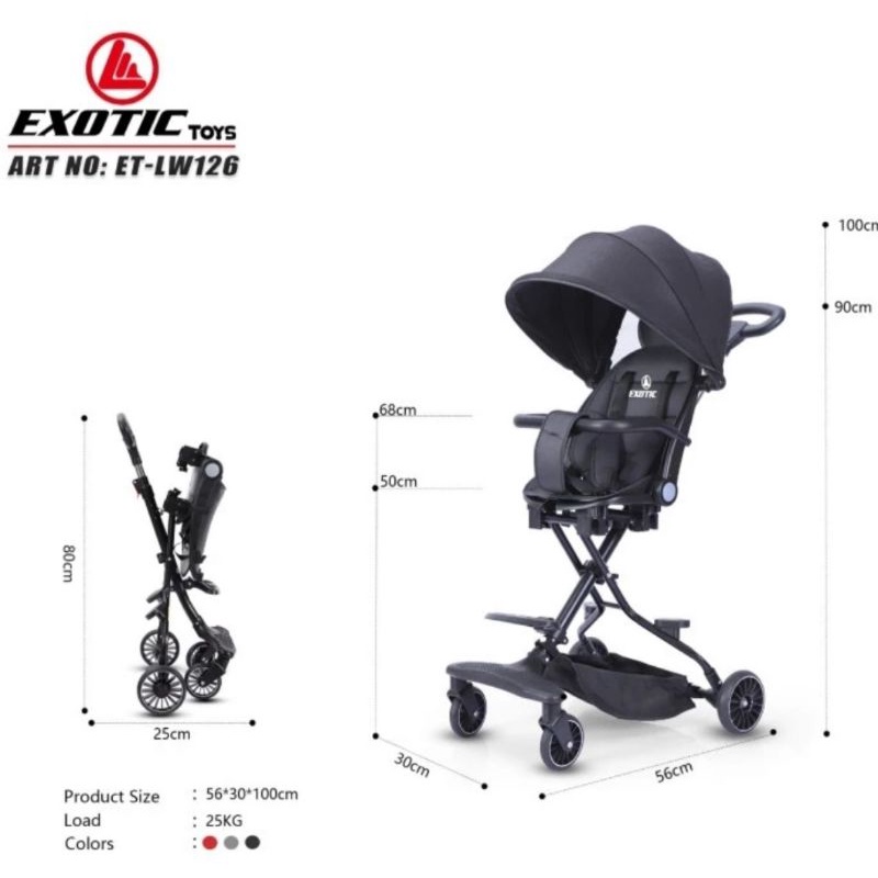 Magic Stroller Rebah Exotic LW 126 Baby Stroller LW126 Kursi Dorong LW-126