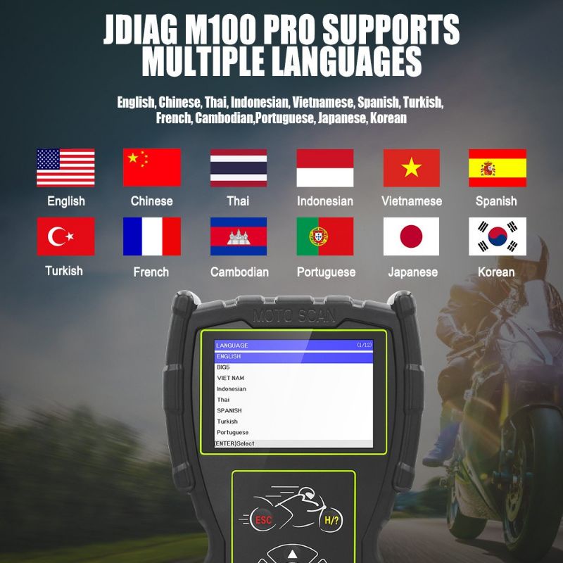 UFDATE SCANNER JDIAG M100 PRO PAKET KOMPLIT SEMUA MOTOR