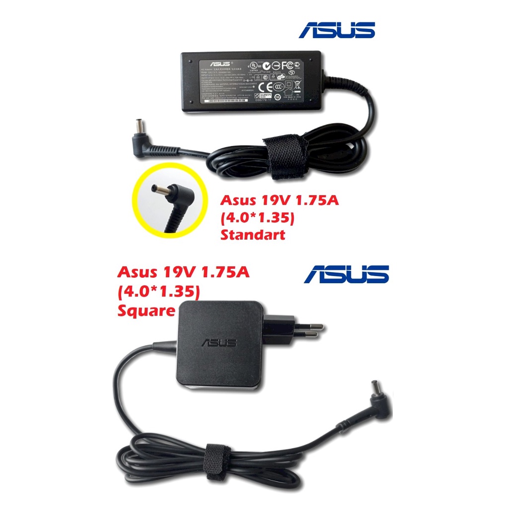 ORIGINAL ADAPTOR ASUS 19V 1.75A (4.0x1.35MM) X200 X200M X200MA X200CA X441N X441NA X441NC X441SA X541SA X541SC E203M E203MA E203MAH X201 X202 X210 ORIGINAL