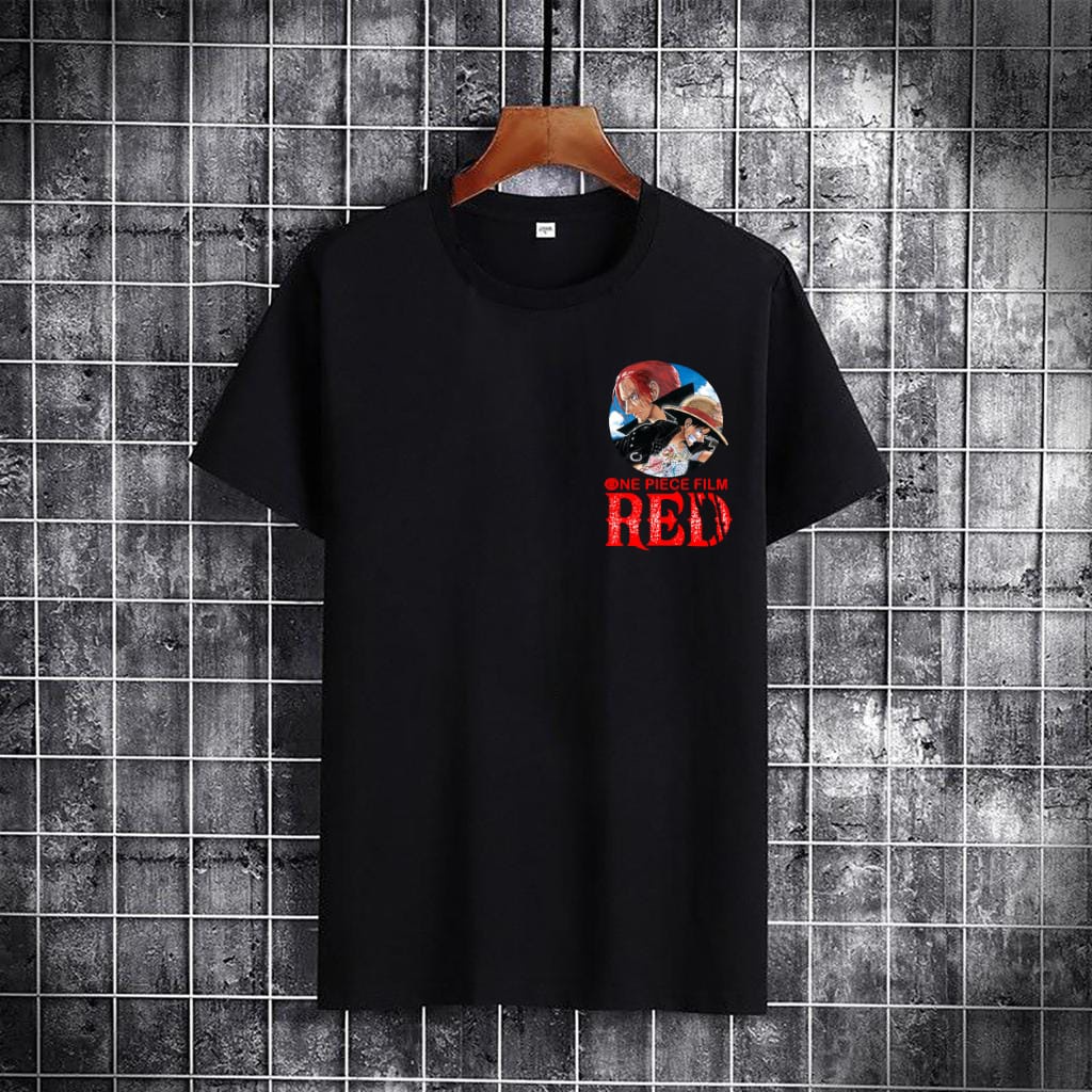 ALIPIO FASHION - BAJU OBLONG LUFFY RED / fashion pria / kaos pria / atasan pria / model terbaru / keren