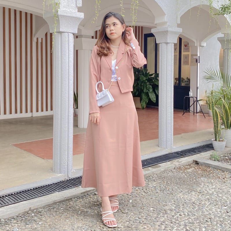 Novi one set / setelan wanita / one set wanita / setelan terbaru / one set terbaru / setelan Korea /