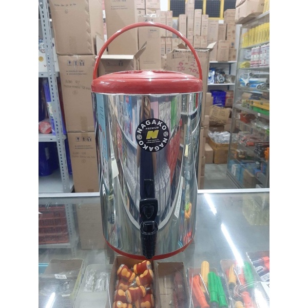 Nagako Drink Jar Jumbo Air Bucket 10L Liter Stainless