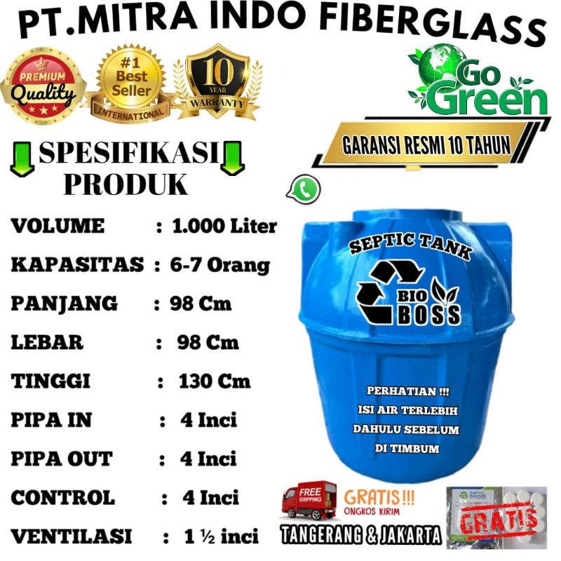 Septic tank bio , biotech,biotank , biotaf ,bio filter,biofil 1000L