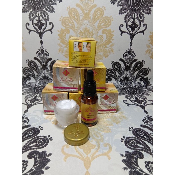 Paket Cream Labella Gold 2in1 (cream malam+serum) original bpom