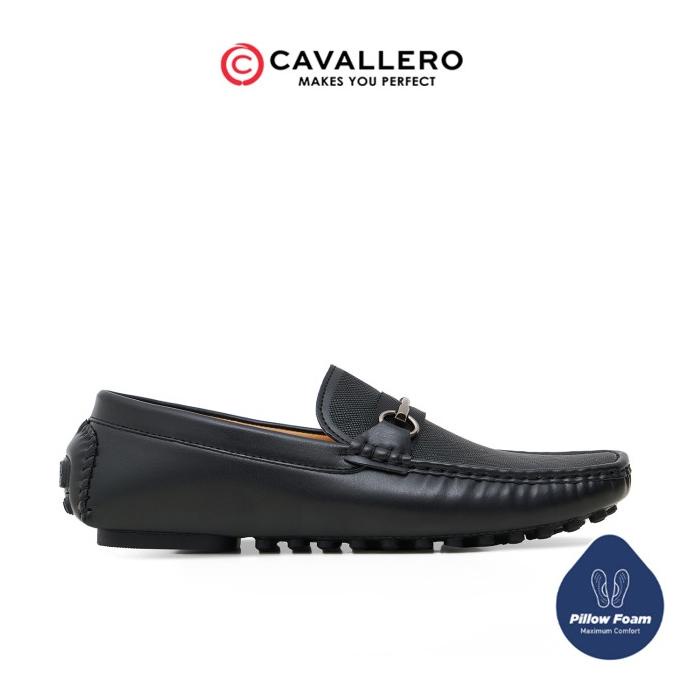 Sepatu Pria Loafers Cavallero Primo Hitam