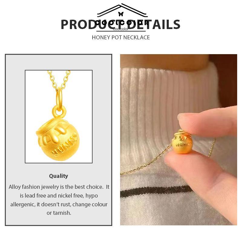 COD❤️Kalung Winnie-the-Pooh Alloy Bahan Kartun Lucu Korea Gaya Aksesori Fashion- cl