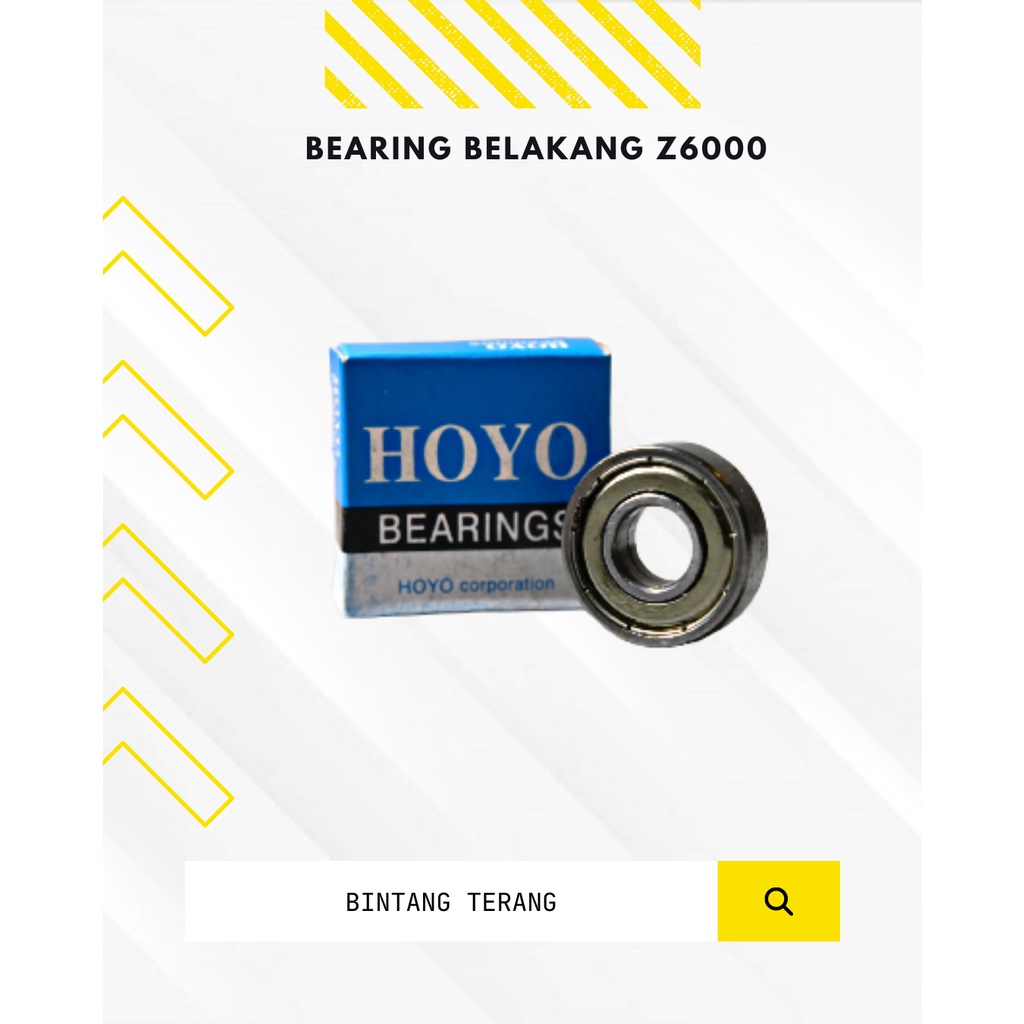Bearing roda belakang Laher / Laker sepeda 6000 zz 6000zz