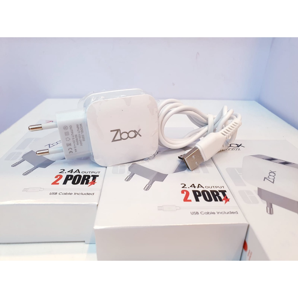 Charger Zbox Micro 2,4A A2202 2usb Fast Charging