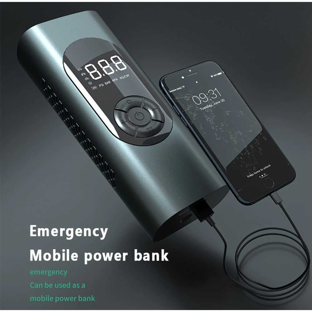 ZUIDID Pompa Ban Elektrik Wireless Tire Inflator with Display 4000mAh - ATJ-8266 ( Mughnii )