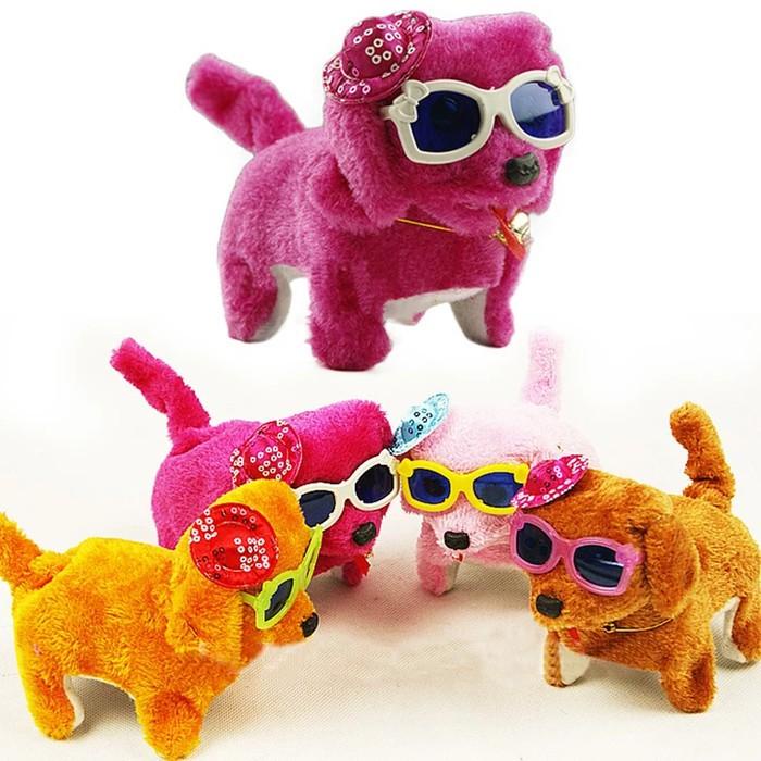 MAINAN ANJING BATERAI BISA BUNYI DAN JALAN SENDIRI FREE BATERAI / Mainan Hewan Bunyi bisa Jalan Send