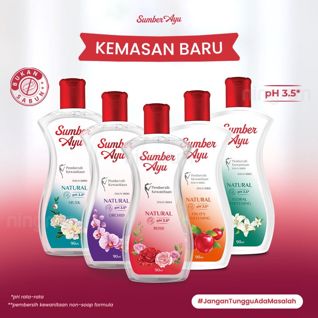 Ningrum - Sumber Ayu Sabun Sirih Sasir 50ml 90ml 200ml |  Pembersih Kewanitaan Daun Sirih Musk | Orchid | Confident | Rose | Natural Original BPOM - 7403