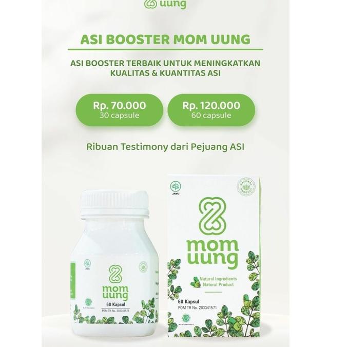 む KELORCAP MOMUUNG MOM UUNG BOOSTER ASI PELANCAR ASI 60 KAPSUL HALAL BPOM HERBAL MOMUUNG.ID ㊜