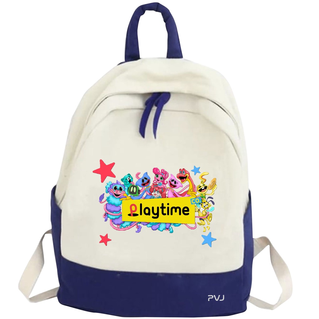 PVJ - Tas Motif Poppy Playtime Game Ransel Anak Laki-laki dan Perempuan