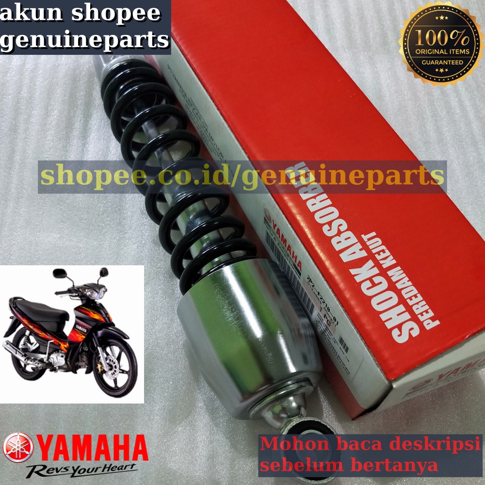 SHOCK SKOK BELAKANG CHROME YAMAHA JUPITER Z 110 2006-2009 BURHAN ORIGINAL YAMAHA