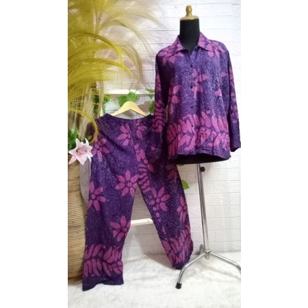 SETELAN PANJANG BAJU TIDUR BAJU HARIAN DAILY WEAR PIYAMA SETELAN PANJANG CELANA KULOT MURAH MERIAH B