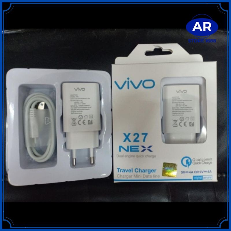 AR-TC ORI VIVO X27 SUPER FAST CHARGING | CASAN TRAVEL CHARGER V17 PRO 10V-2.25A V8/MICRO USB/TYPE C