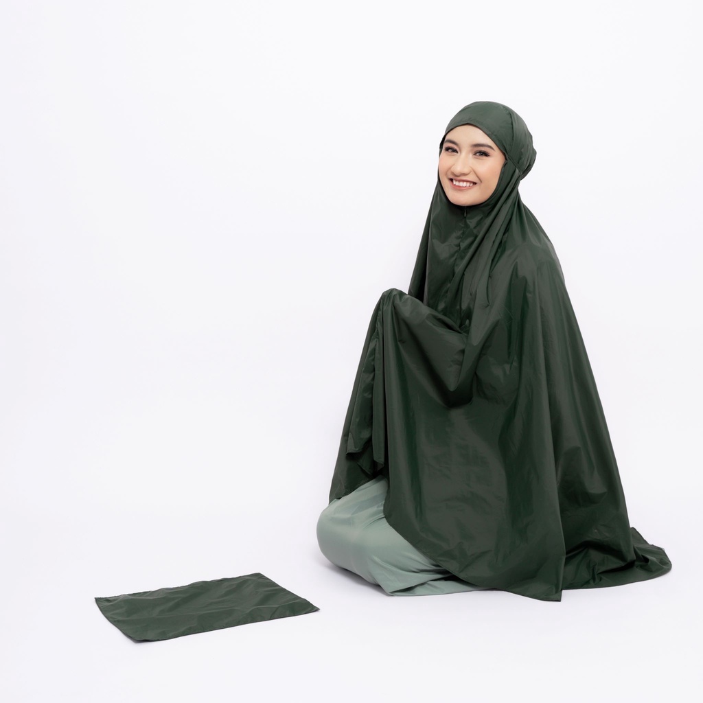 ALIF MUKENA MINI TWO TONE PARASUT PREMIUM KOREA TRAVEL - GARDENIA ( MKN-324 )