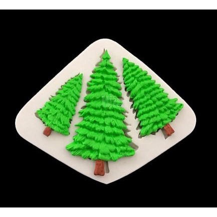 3D Silicon Mold Fondant Cake Decoration - Pine Tree