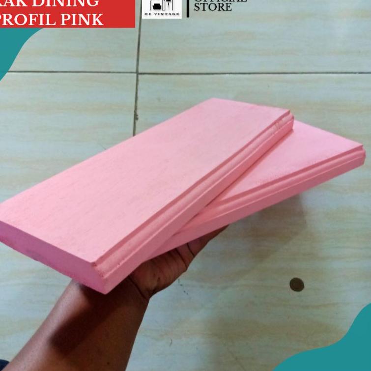 ㅭ [COD] Ambalan rak dinding hiasan dinding rak minimalis kayu warna putih hitam pink dan biru de vin