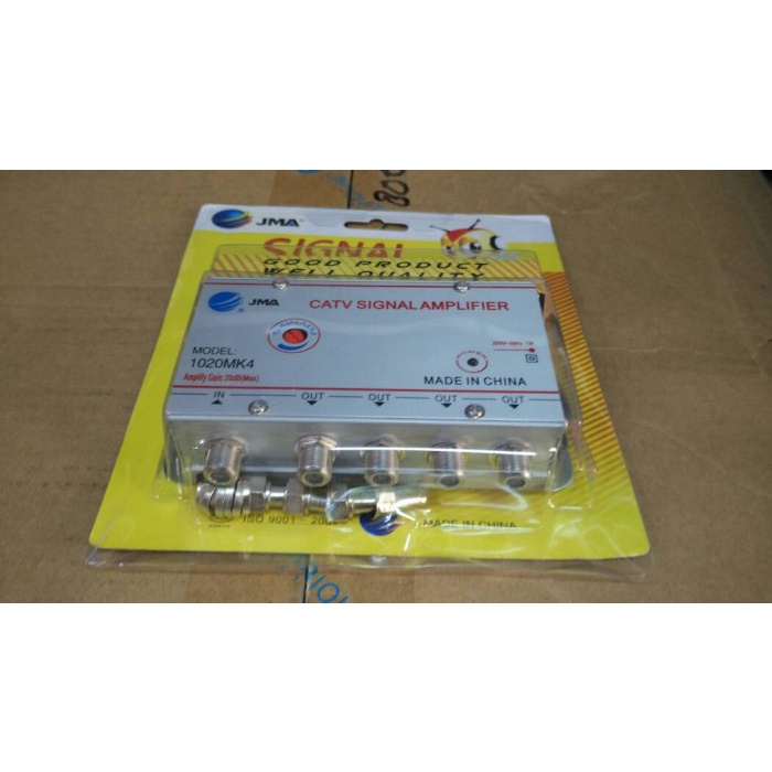 CATV SIGNAL AMPLIFIER BOOSTER 4 WAY 20DBI,CATV SIGNAL AMPLIFIER